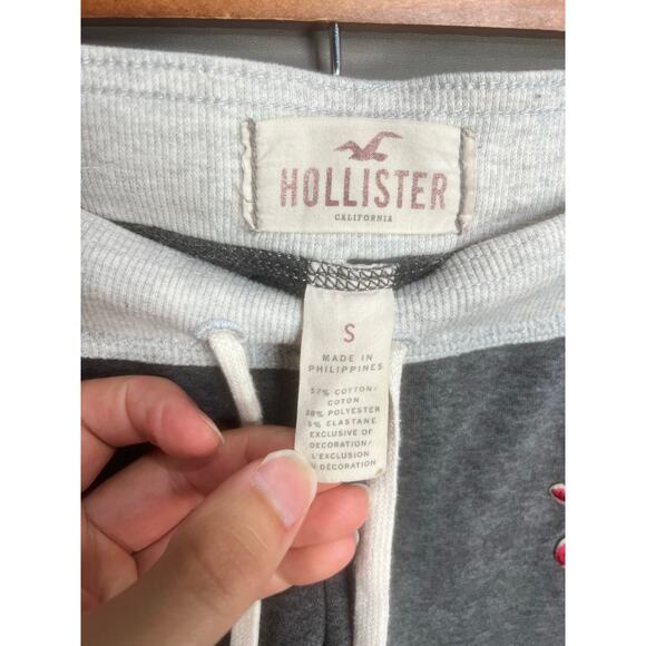 VTG Hollister Laguna Y2K Jogger Sweat Yoga Pants Drawstring Sz S 2000s Gray - Picture 7 of 13